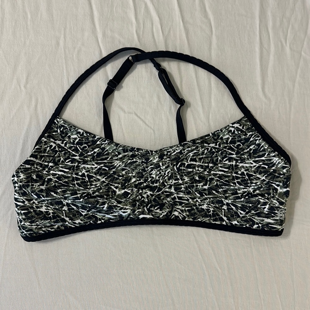 Lululemon Open Back Sports Bra - patterned